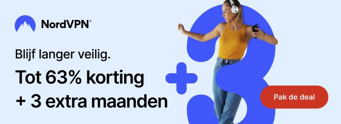 Screenshot van NordVPN Lente 2023 aanbieding