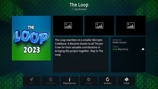 Image of Kodi Addon The Loop