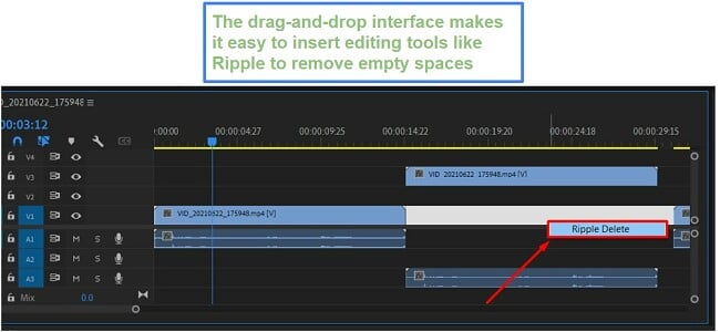 Ripple editing tool - Premiere Pro