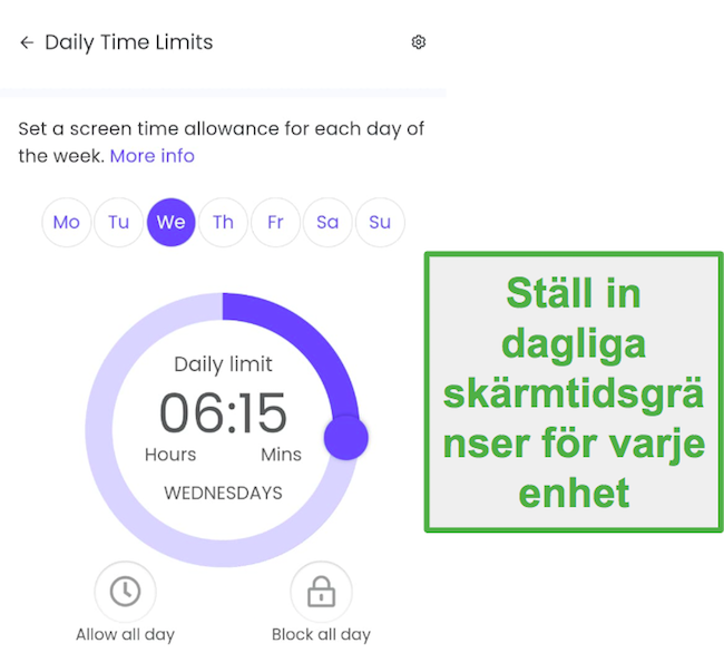 Ställ in tidsgränser för daglig skärm med Qustodio