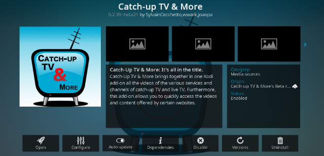 Immagine di Catch-up TV & Altri componenti aggiuntivi per Kodi