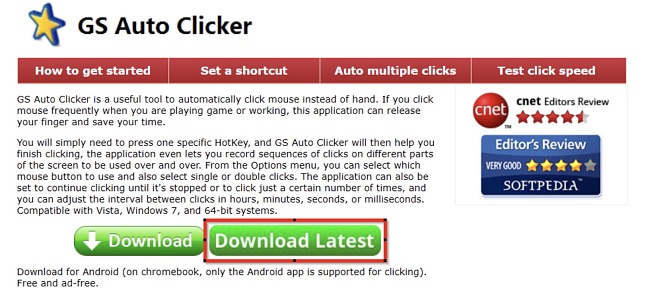 GS Auto Clicker APK for Android Download
