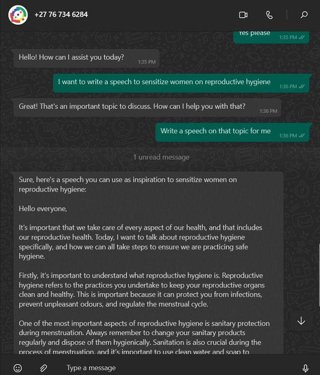 MobileGPT questions chat screenshot