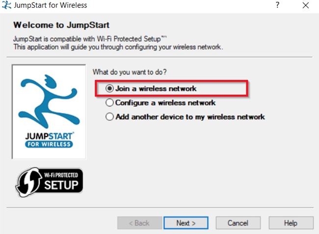 Waircut join a wireless network screenshot