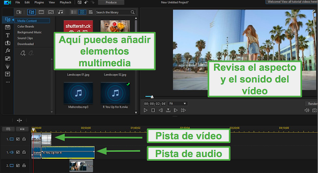 Edición de vídeo PowerDirector