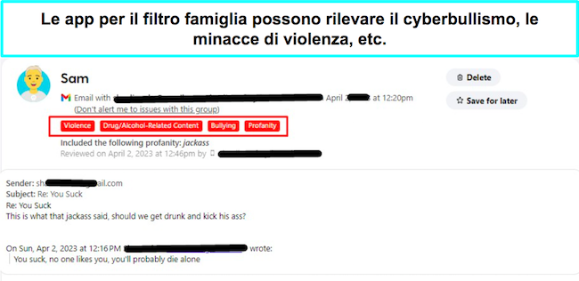 Bark rileva il cyberbullismo