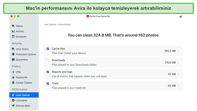 Gereksiz dosyaları temizledikten sonra Mac cihazım daha hızlı çalışmaya başladı