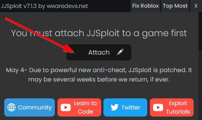 JJSploit attach screenshot