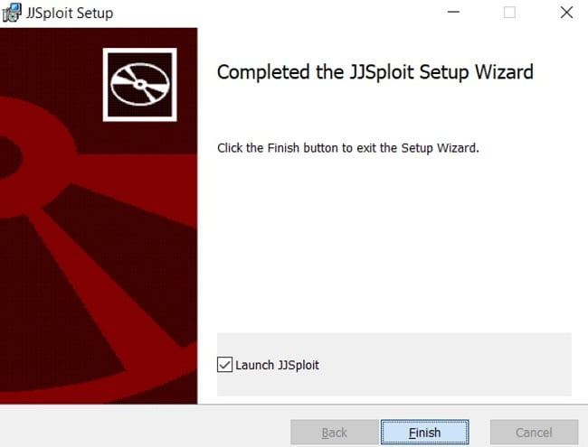 JJSploit setup completed screenshot
