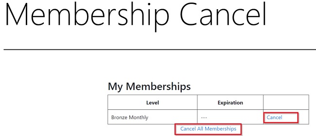 ProductBot cancel all memberships screenshot