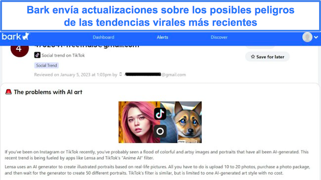 Actualizaciones de Bark sobre la última tendencia viral