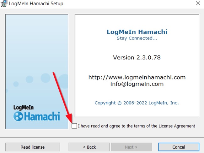 Hamachi beállítás képernyőképe