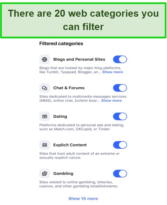 Customize Aura web filter