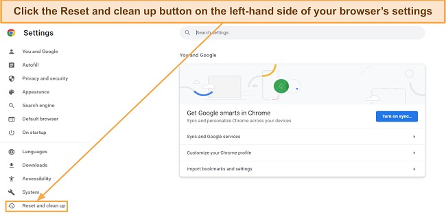 Screenshot showing how to open Google Chrome's browser settings