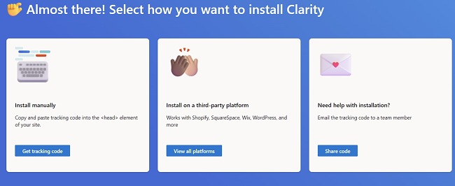 Microsoft Clarity como instalar a captura de tela