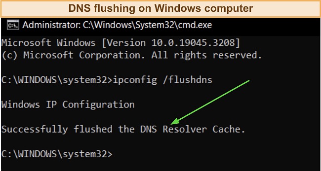Try flushing the DNS on your Windows computer to get IPVanish working again