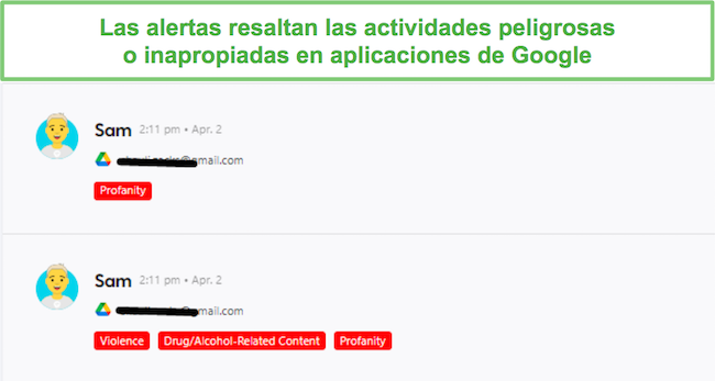 Ladrar alertas de Google Drive