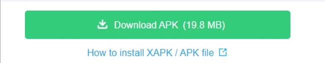 Snaptube download APK button screenshot