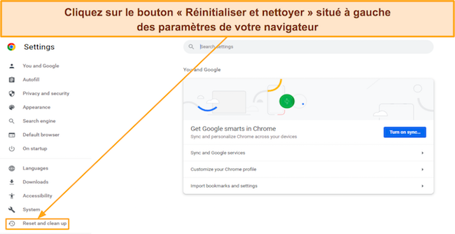 Capture d'écran montrant comment ouvrir les paramètres du navigateur Google Chrome