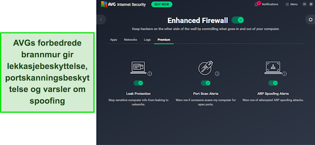 AVGs app viser forbedret brannmurbeskyttelse