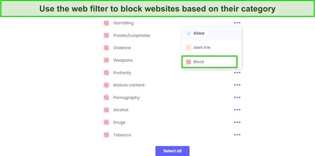 The web filter is the easiest way to block websites from opening in Chrome