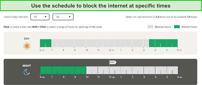 Customize a screen time schedule for iPad