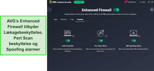 AVG's app viser forbedret firewallbeskyttelse