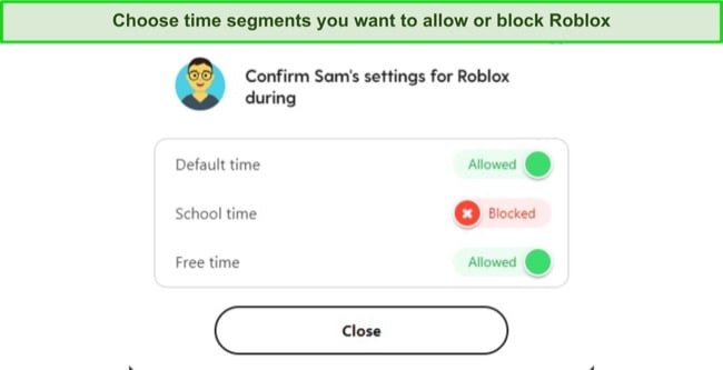 Bark lets you set rules for when Roblox is available