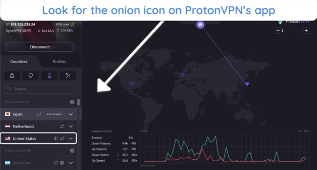 ProtonVPN even provides onion over VPN servers to free users 