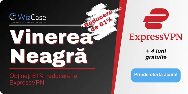 Banner cu cupon ExpressVPN Black Friday 2024