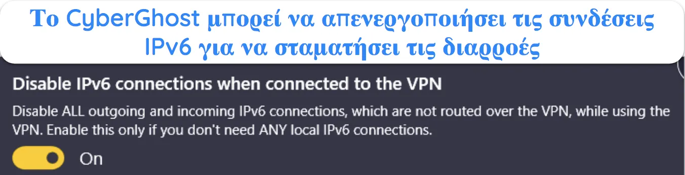 &Sigma;&tau;&iota;&gamma;&mu;&iota;ό&tau;&upsilon;&pi;&omicron; &omicron;&theta;ό&nu;&eta;&sigmaf; &pi;&omicron;&upsilon; &delta;&epsilon;ί&chi;&nu;&epsilon;&iota; &pi;ώ&sigmaf; &nu;&alpha; &alpha;&pi;&epsilon;&nu;&epsilon;&rho;&gamma;&omicron;&pi;&omicron;&iota;ή&sigma;&epsilon;&tau;&epsilon; &tau;&iota;&sigmaf; &sigma;&upsilon;&nu;&delta;έ&sigma;&epsilon;&iota;&sigmaf; IPv6 &sigma;&tau;&omicron; CyberGhost.