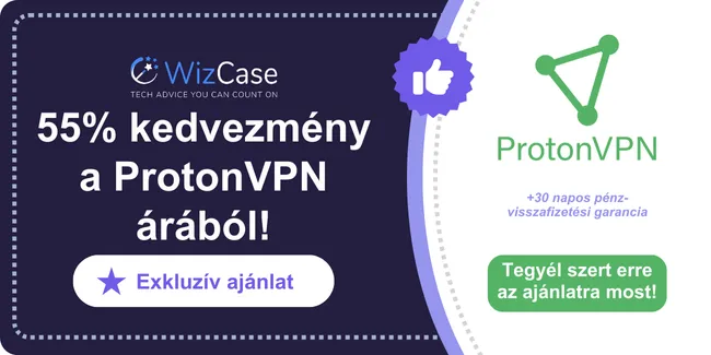Proton VPN 2025 fő kupon szalaghirdetés