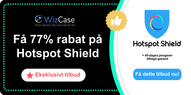 Hotspot Shield 2025 hoved kuponbanner