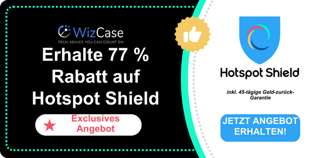 Hotspot Shield 2025 Hauptcoupon-Banner