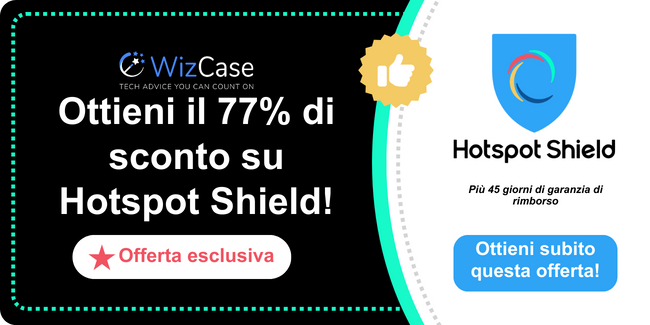 Banner coupon principale Hotspot Shield 2025