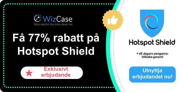 Hotspot Shield 2025 huvudkupongbanner