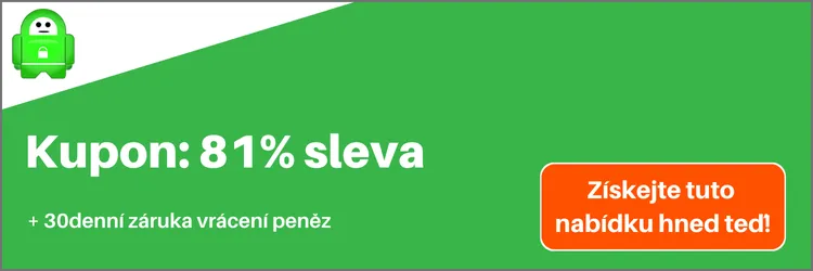 Tenký kupónový banner Private Internet Access 2025