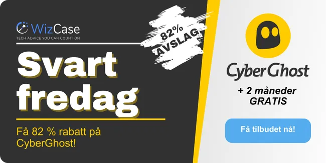 CyberGhost Black Friday 2025 kupongbanner