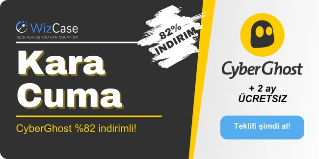 CyberGhost Black Friday 2025 kupon afişi