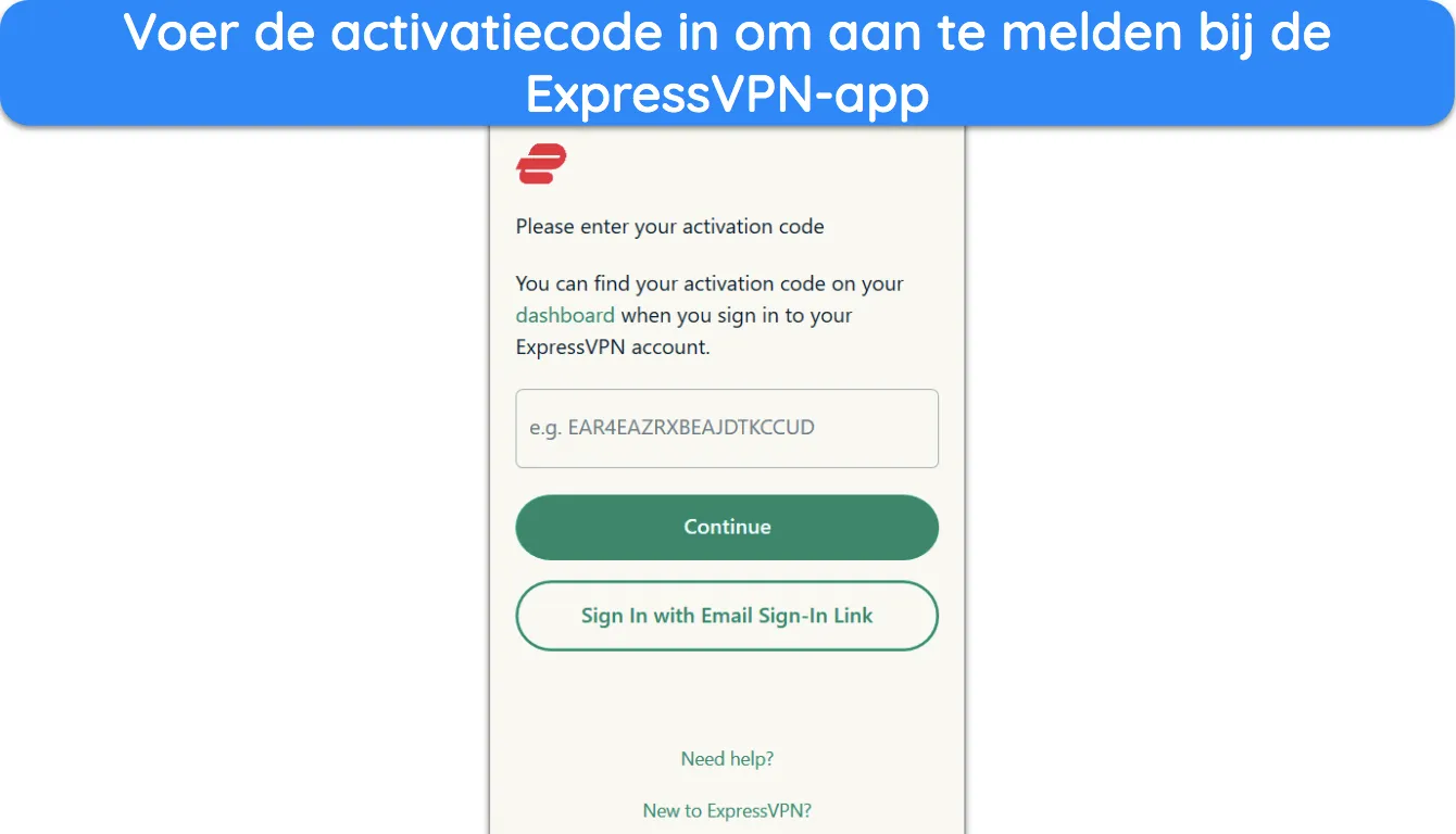 Screenshot van hoe je ExpressVPN kunt verbinden met een locatie waar F1-uitzendingen beschikbaar zijn.