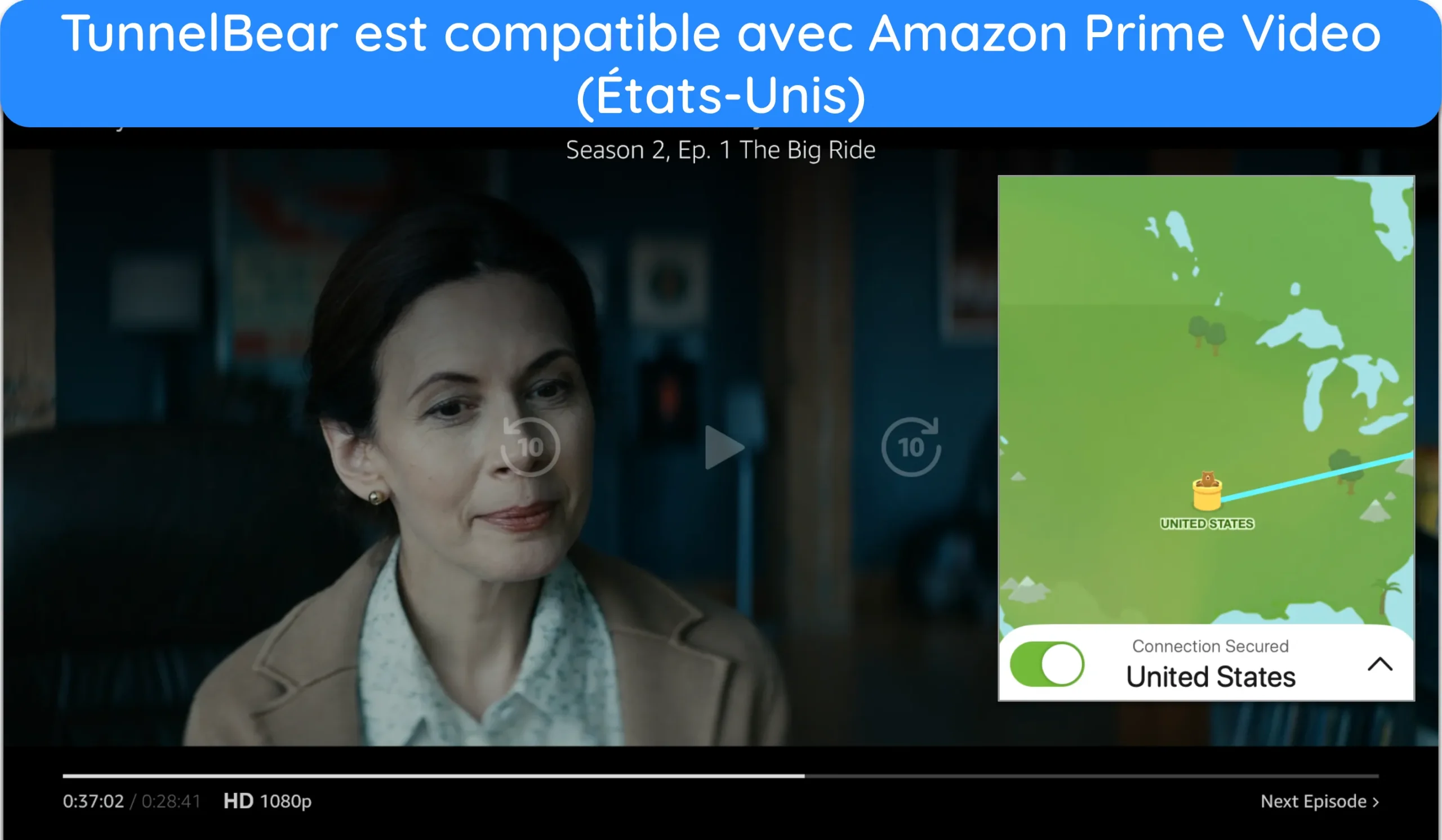 Capture d'écran de l'épisode de The Boys en streaming sur Amazon Prime Video.